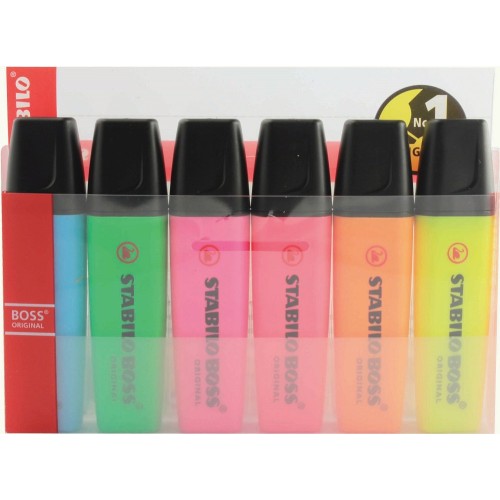 STABILO Boss Highlighter (6 Highlighters)