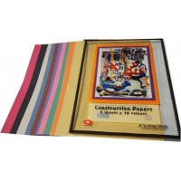 Azone Construction Papers 10-Colour (40 Sheets) 90gsm A3