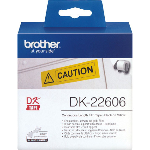 Brother Label Tape DK-22606 (62mm Yellow Continuous Film) - Pre-Order Only