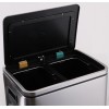 Stainless Steel Waste Bin w/Pedal (40.0 x 33.0 x 52.0cm) 30L
