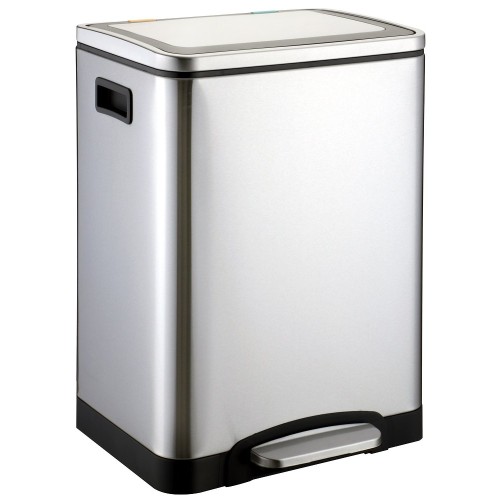 Stainless Steel Waste Bin w/Pedal (40.0 x 33.0 x 52.0cm) 30L