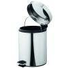 Round Stainless Steel Waste Bin w/Pedal (25.2 x 39.0cm) 12L
