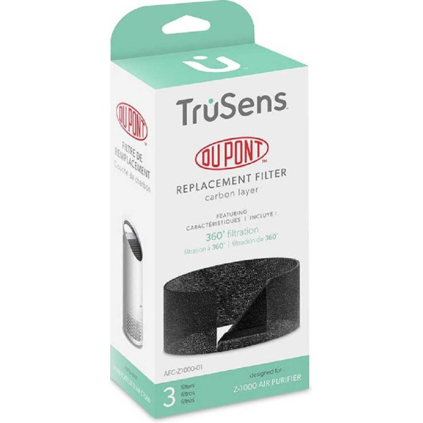 TruSens Z-1000 Air Purifier Carbon Layer Replacement Filter (3 Filters)
