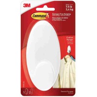 3M Command 17019-ES Damage-Free Hanging Clothes Hanger 3.4kg