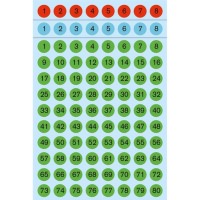 Herma Number Labels (1-160) 8mm