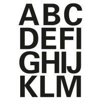 Herma Letters 25mm A-Z Weatherproof Film Black 2S