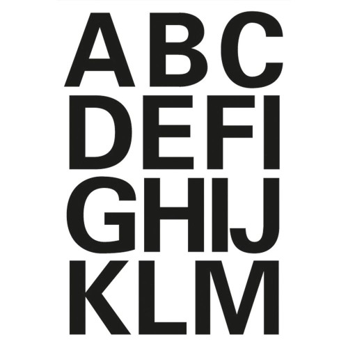 Herma Letters 25mm A-Z Weatherproof Film Black 2S