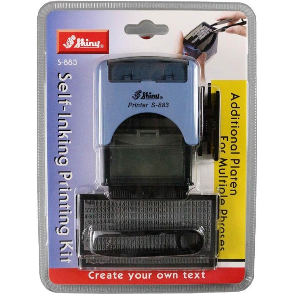 Shiny S-883 DIY Self-Inking Printing Kit (47 x 18mm)