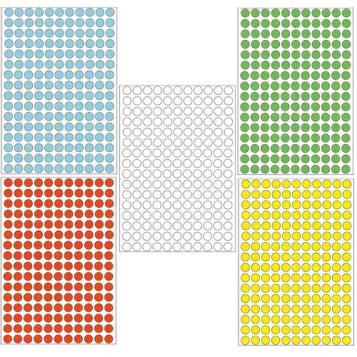 Herma Colour Round Labels 5632'S 8mm