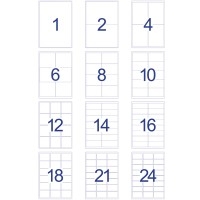 Avery White Labels 100'S A4 (1-24)