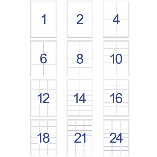 Avery White Labels 100'S A4 (1-24)