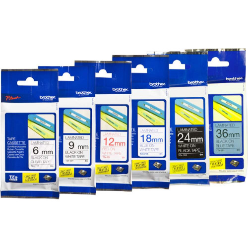 Brother P-Touch Laminated TZe-Tape 12mm