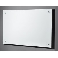 Magnetic Tempered Glass Board w/Spacers (100 x 150cm) Premium-White - With Seamless Installation