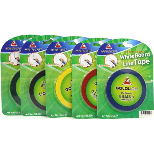 Whiteboard Line Tape (3mm x 30m)