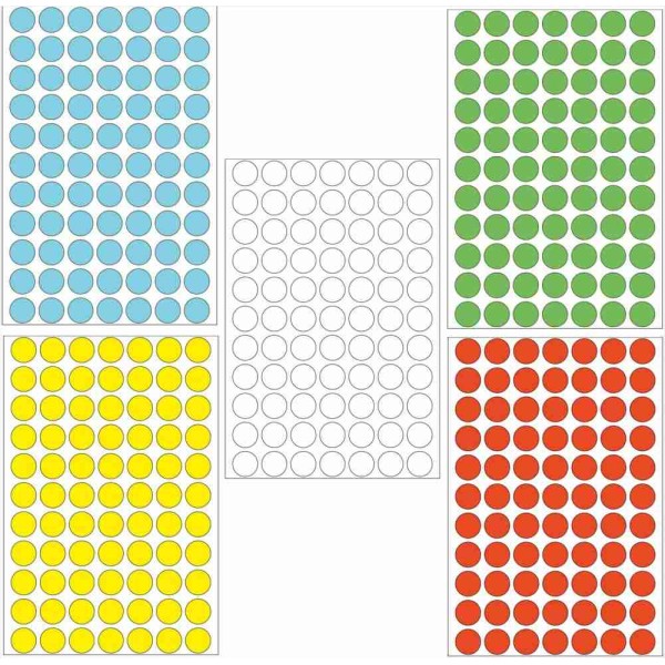 Herma Colour Round Labels 2464'S 13mm