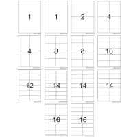 Herma Premium SuperPrint White Labels 100'S A4 (1-16)