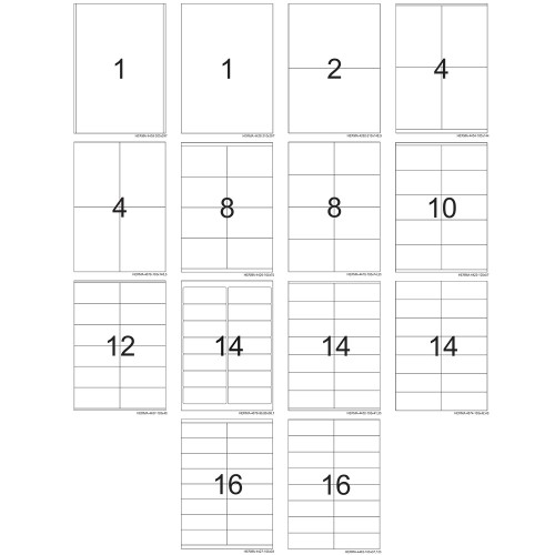 Herma Premium SuperPrint White Labels 100'S A4 (1-16)