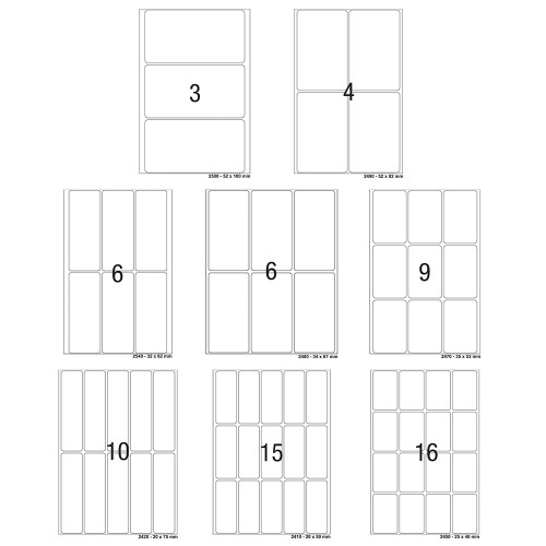 Herma Multi-Purpose White Labels 32'S (3-16)
