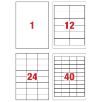 Mayspies Transparent Labels 25'S A4