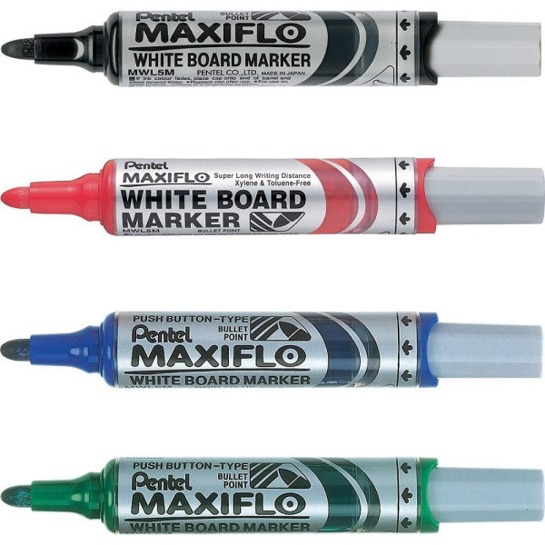 Pentel Maxiflo Whiteboard Marker Bullet Medium