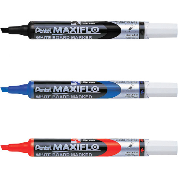 Pentel Maxiflo Whiteboard Marker Chisel Fine