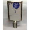 Queue Pole w/Belt & A4 Signage Board 1.35m