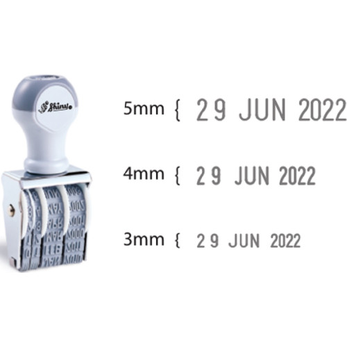 Shiny Date Stamp (3mm, 4mm, 5mm)