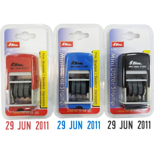 Shiny S-300 Self-Inking Date Stamp 3mm