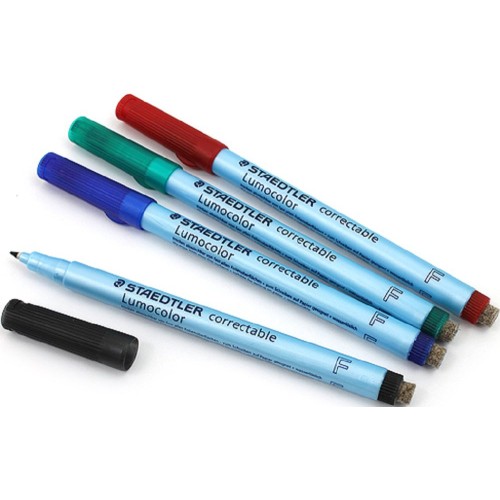 Staedtler Lumocolor Correctable Marker (Fine & Medium)
