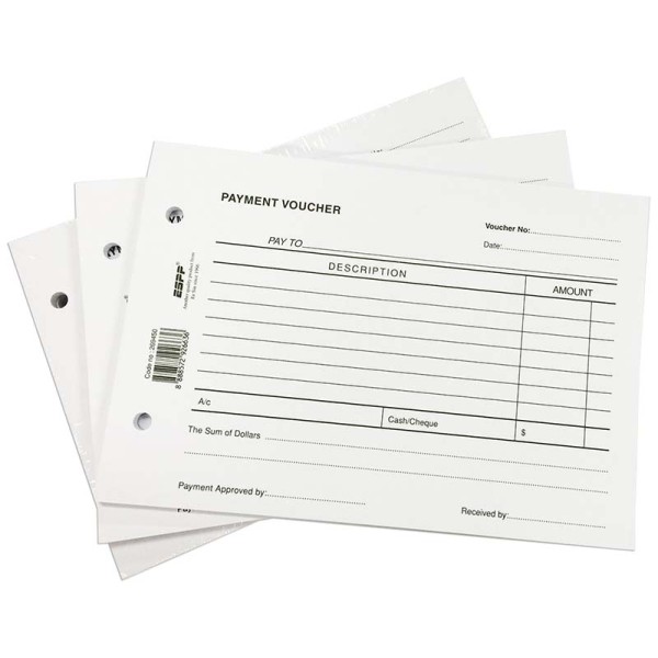 Payment Voucher Pad 50 Sheets 10'S