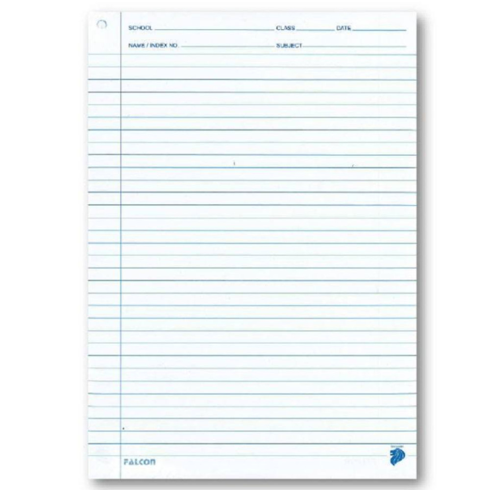 A4 Exam Writing Paper w/Punch Hole 500 Sheets