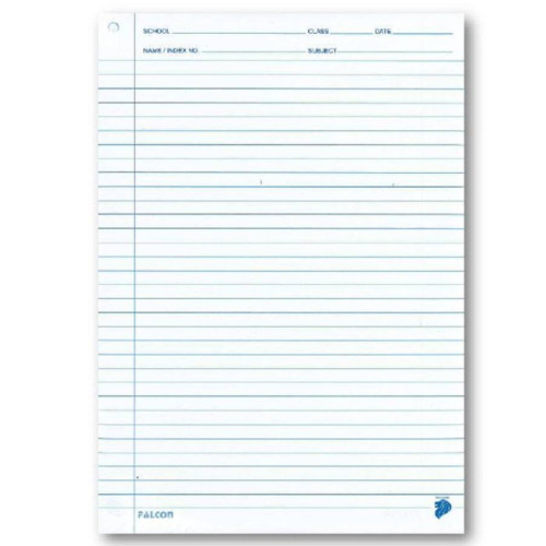 A4 Exam Writing Paper w/Punch Hole 500 Sheets