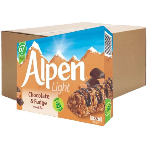 Alpen Light Chocolate & Fudge Bar 5'S 19g (10 Boxes)