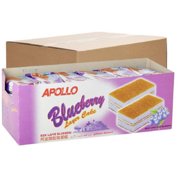 Apollo Layer Cake Blueberry 24'S 18g (12 boxes)