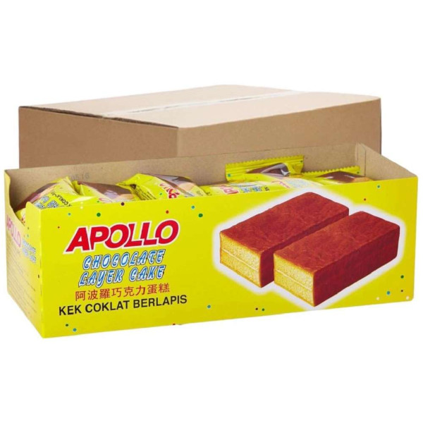 Apollo Layer Cake Chocolate 24'S 18g (12 boxes)