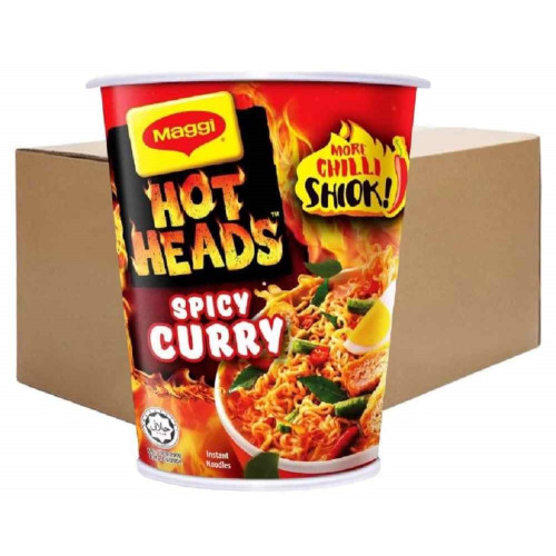 Maggi Hot Heads Spicy Curry Noodles 24's 59g