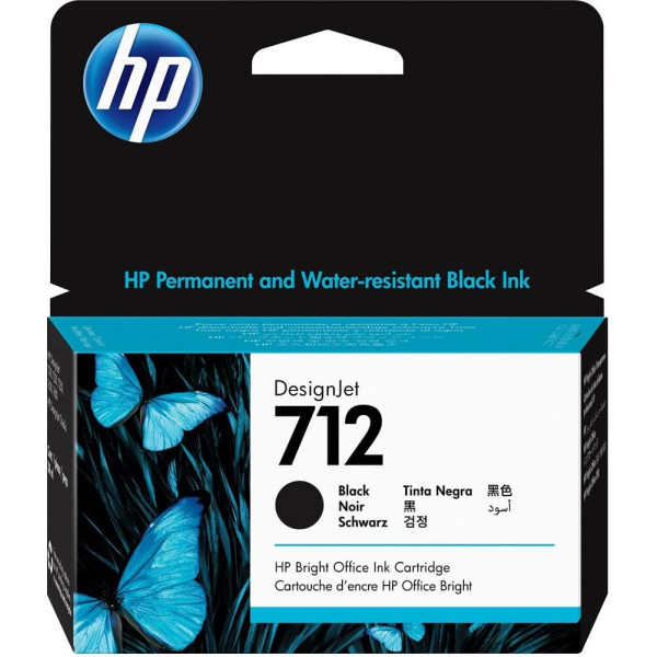 HP DesignJet Ink Cartridge (712) Black