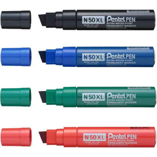 Pentel N50XL Extra Broad Point Permanent Marker Chisel
