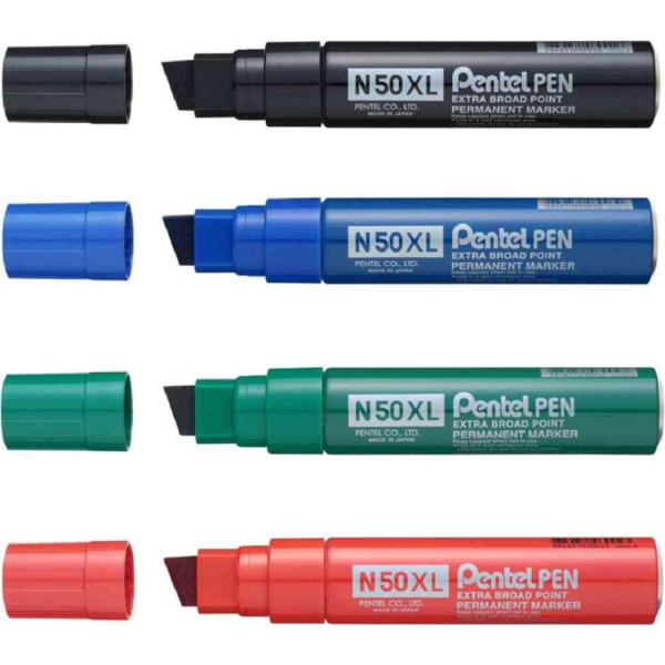 Pentel N50XL Extra Broad Point Permanent Marker Chisel