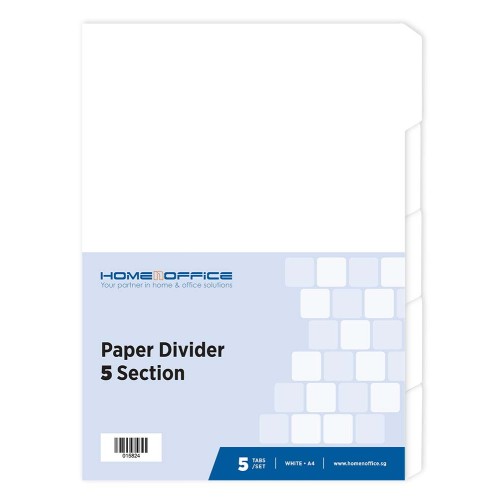 HnO Paper Divider (5 Section) A4 White