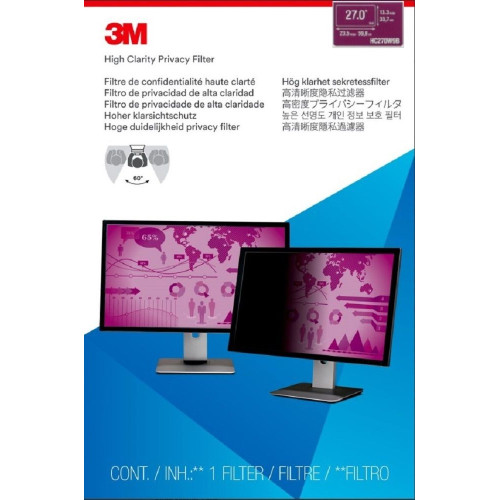 3M High Clarity Privacy Filter (337 x 598mm) HC270W9B - Pre-Order Only